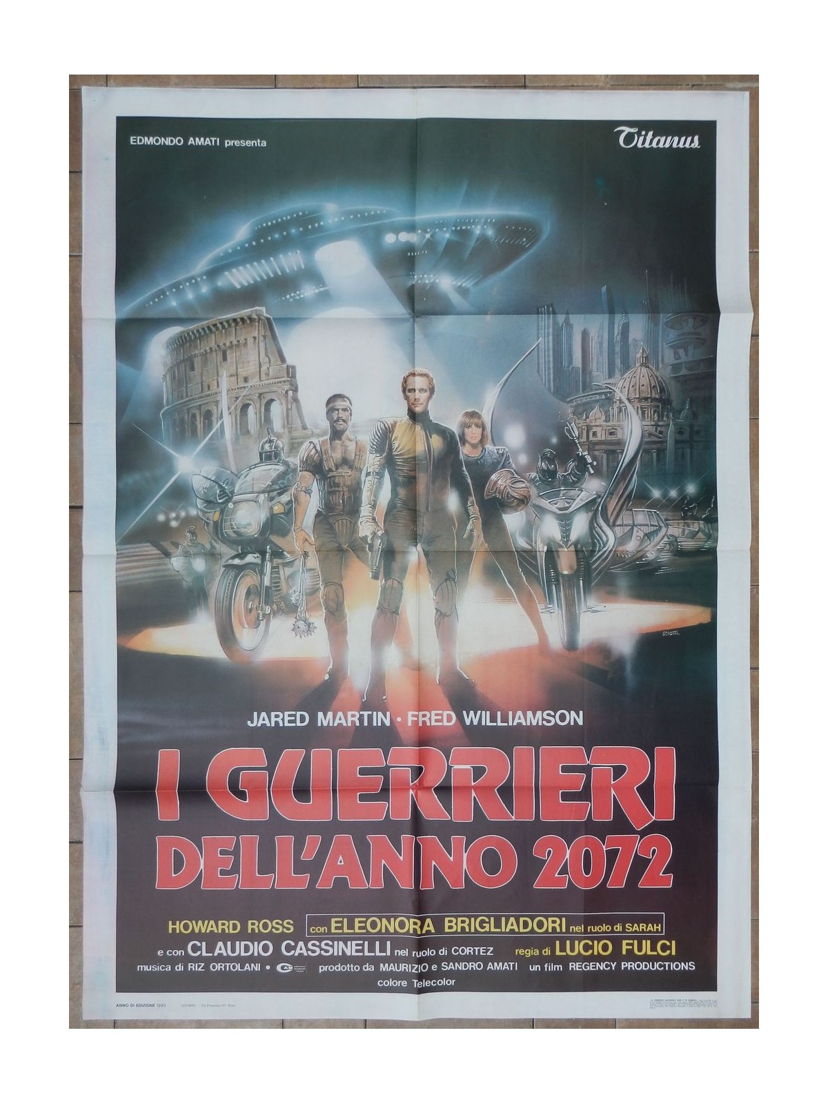 I GUERRIERI DELL'ANNO 2072 Manifesto cinematografico originale 2F