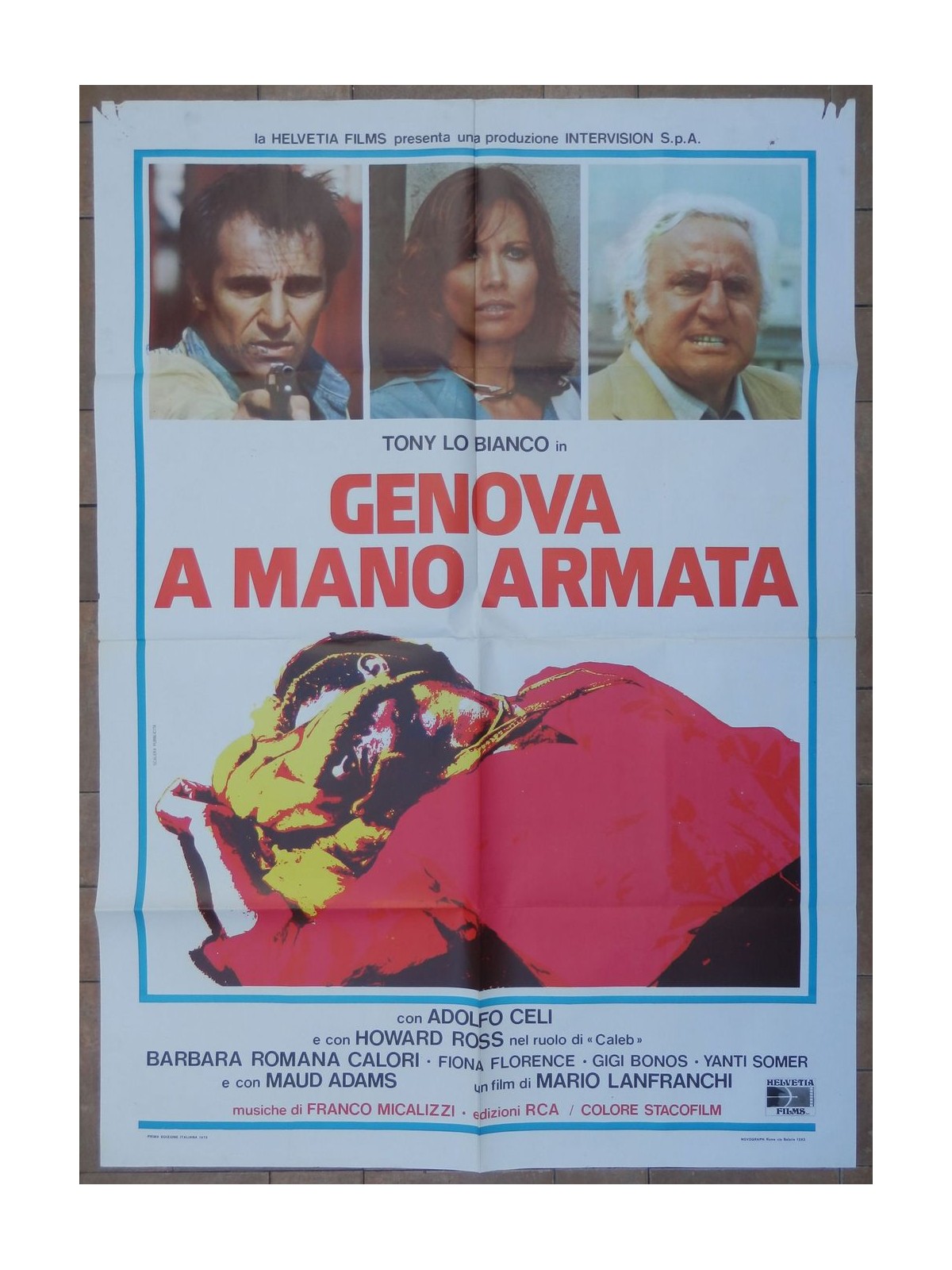 GENOVA A MANO ARMATA Manifesto cinematografico originale 2F