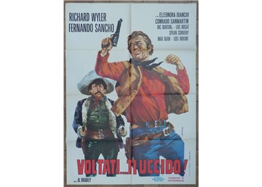 VOLTATI TI UCCIDO Manifesto cinematografico originale 2F
