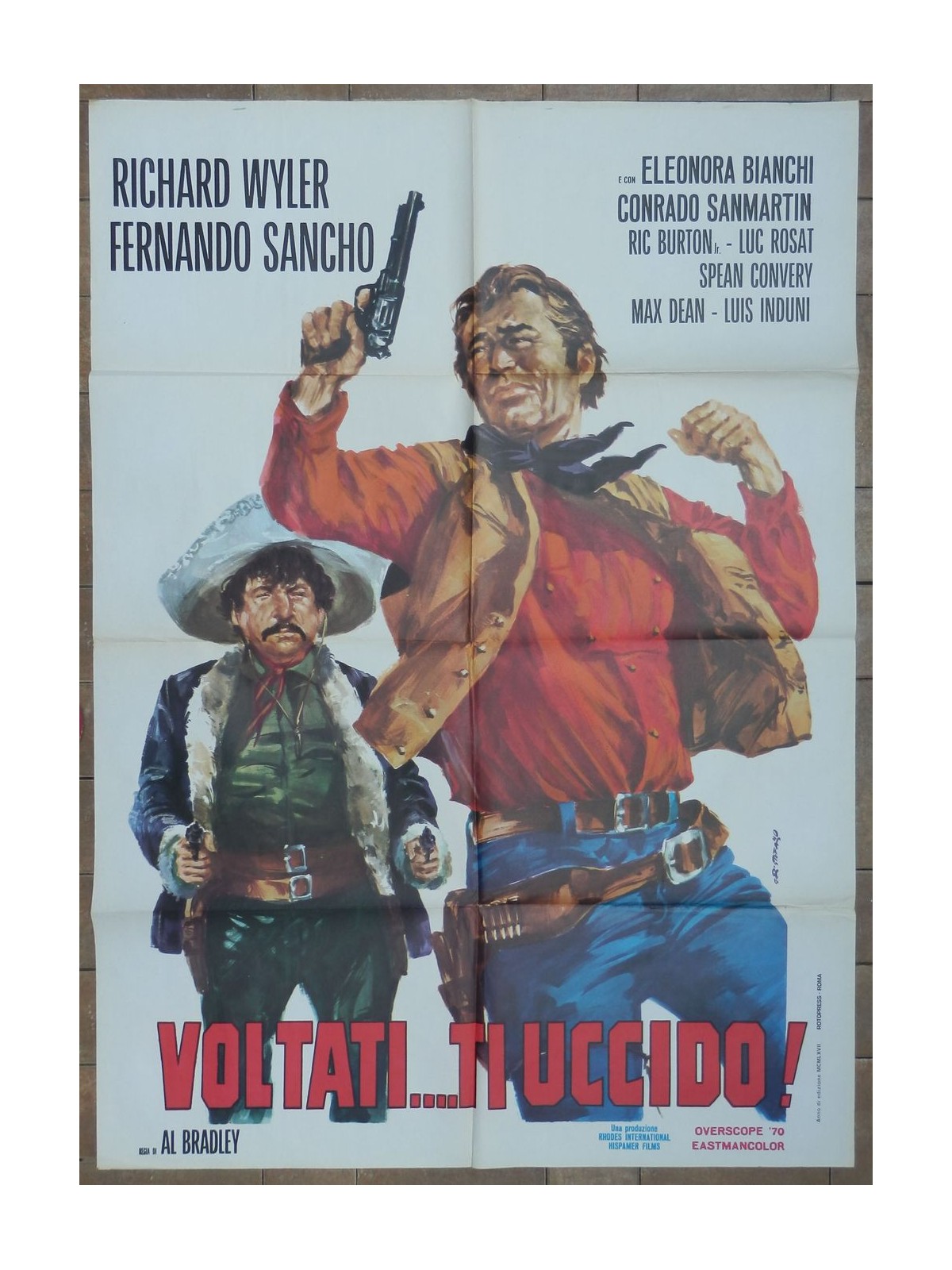 VOLTATI TI UCCIDO Manifesto cinematografico originale 2F