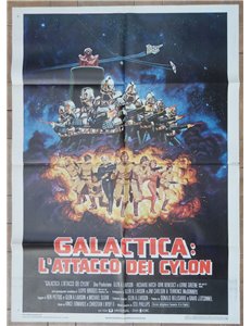 GALACTICA L'ATTACCO DEI CYLON Manifesto cinematografico originale 2F