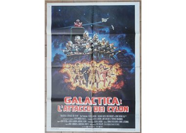 GALACTICA L'ATTACCO DEI CYLON Manifesto cinematografico originale 2F