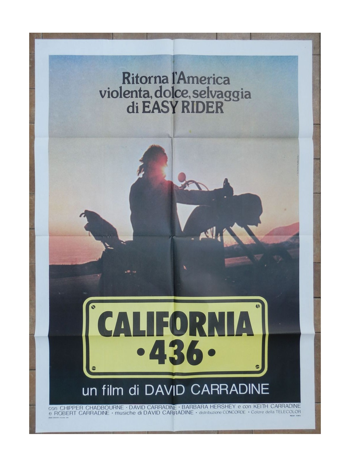 CALIFORNIA 436 Manifesto cinematografico originale 2F