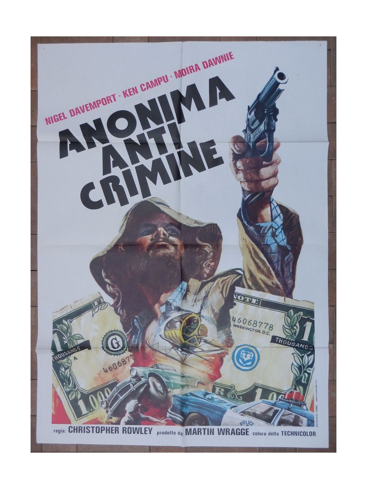 ANONIMA ANTICRIMINE Manifesto cinematografico originale 2F