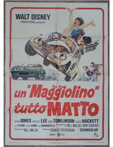 HERBIE UN MAGGIOLINO TUTTO MATTO Manifesto cinematografico originale 2F