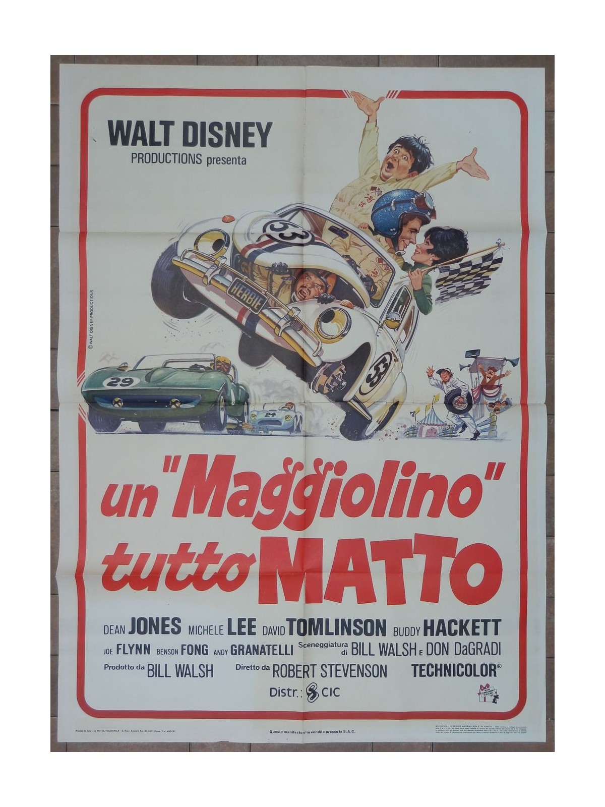 HERBIE THE LOVELY BEETLE Original Movie Poster 2F
