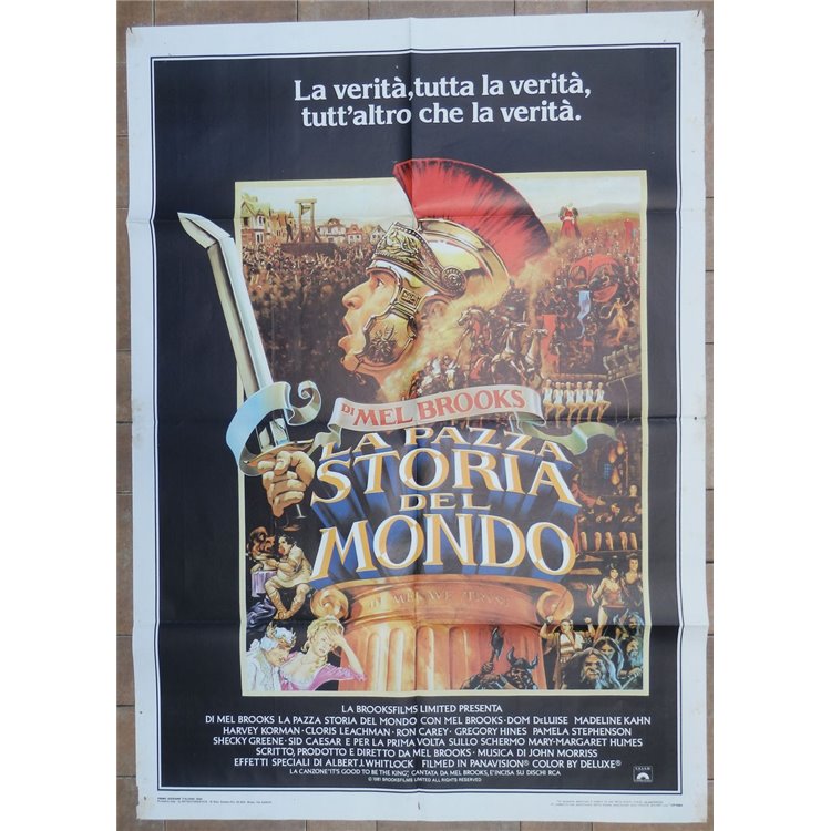LA PAZZA STORIA DEL MONDO Manifesto cinematografico originale 2F