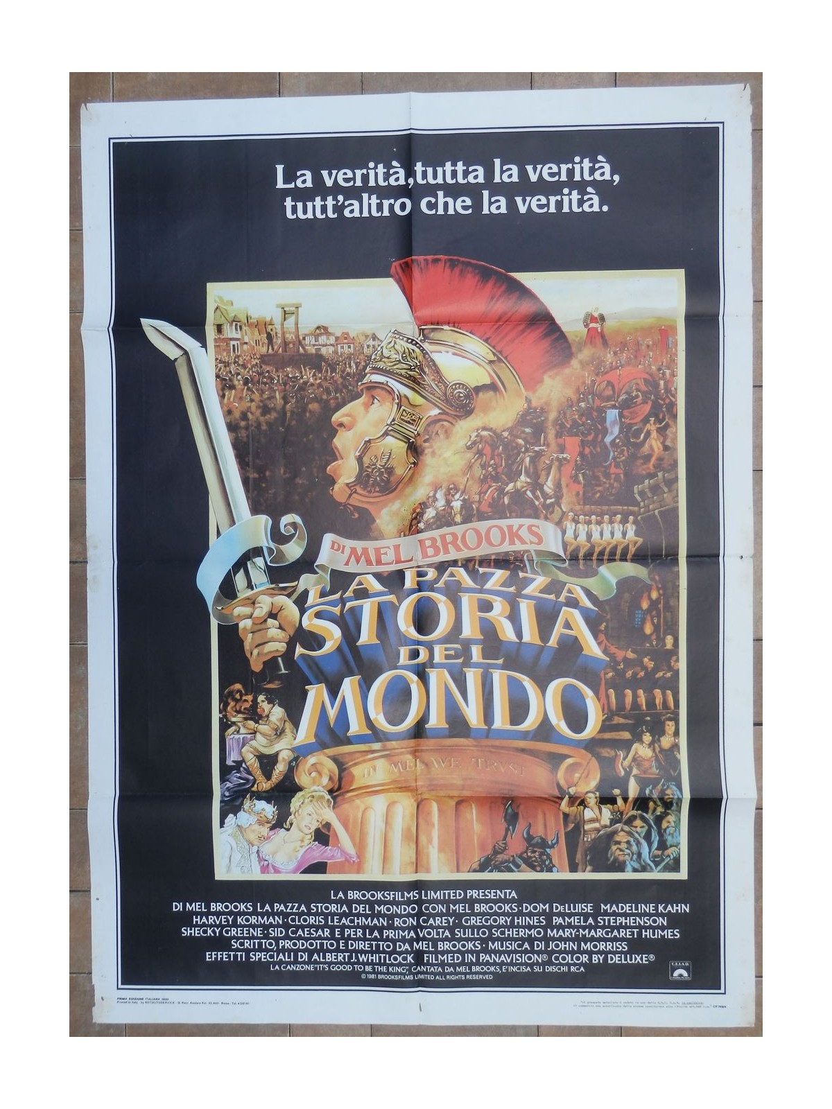 LA PAZZA STORIA DEL MONDO Manifesto cinematografico originale 2F