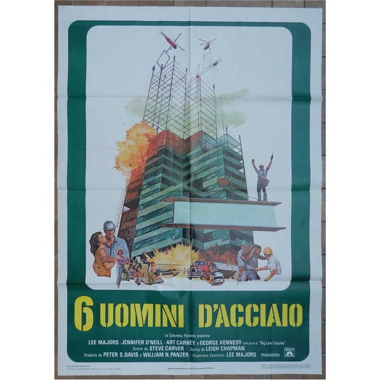 6 UOMINI D'ACCIAIO Manifesto cinematografico originale 2F