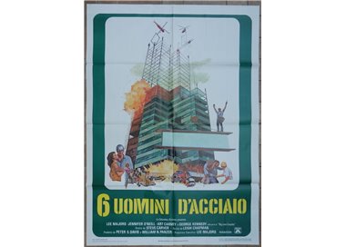 6 UOMINI D'ACCIAIO Manifesto cinematografico originale 2F