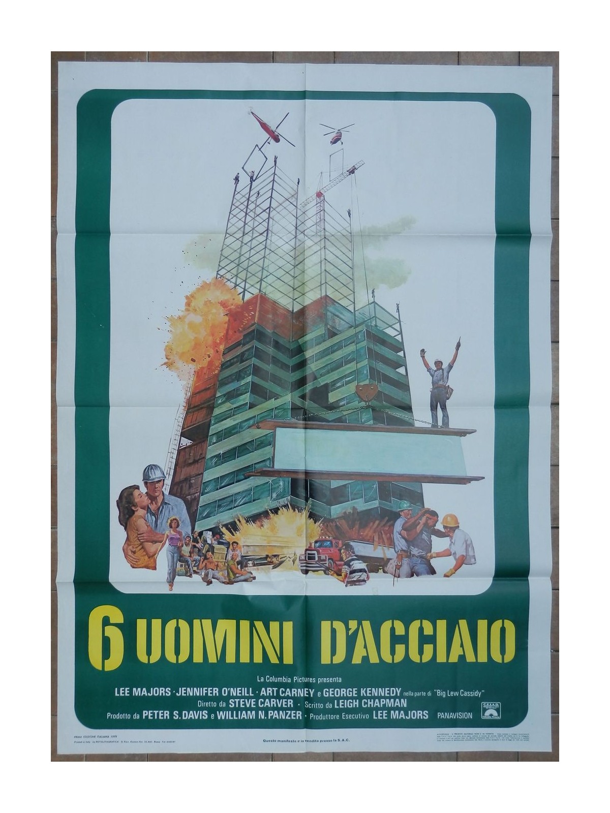 6 UOMINI D'ACCIAIO Manifesto cinematografico originale 2F