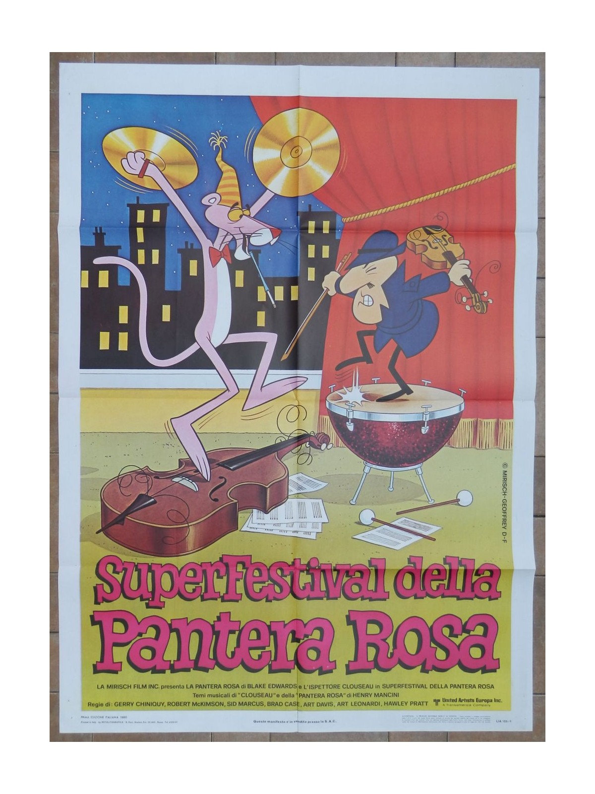 PINK PANTHER SUPERFESTIVAL Original Movie Poster 2F