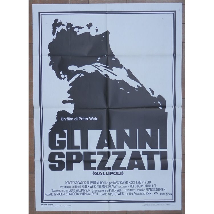 GLI ANNI SPEZZATI Manifesto cinematografico originale 2F