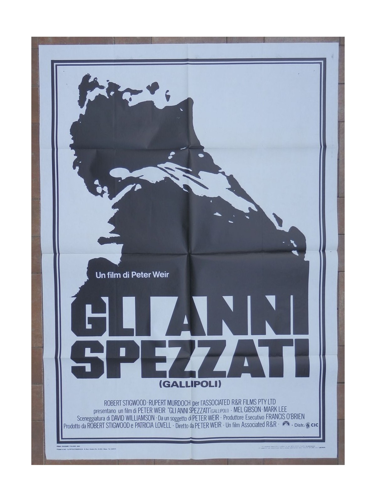 GLI ANNI SPEZZATI Manifesto cinematografico originale 2F