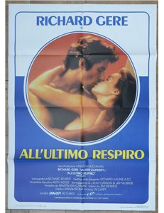 ALL'ULTIMO RESPIRO Manifesto cinematografico originale 2F