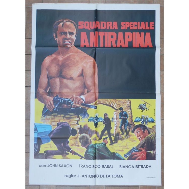 SQUADRA SPECIALE ANTIRAPINA Manifesto cinematografico originale 2F