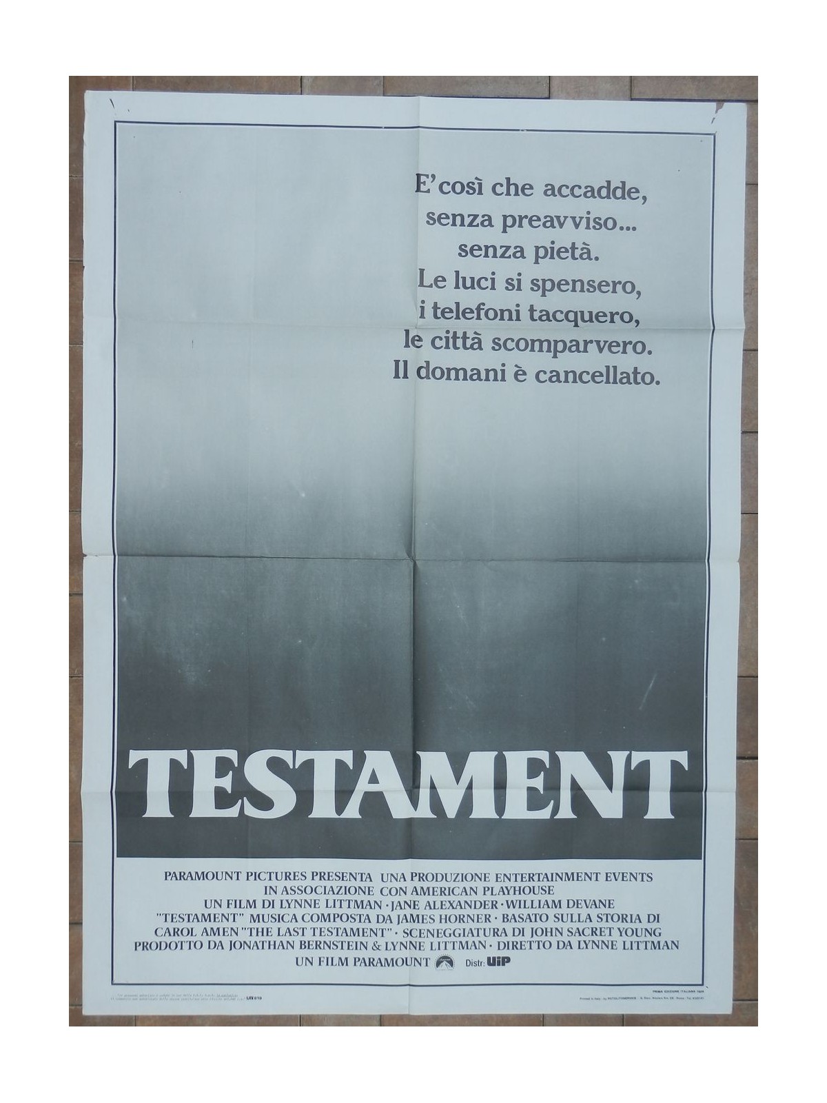 TESTAMENT Original Movie Poster 2F