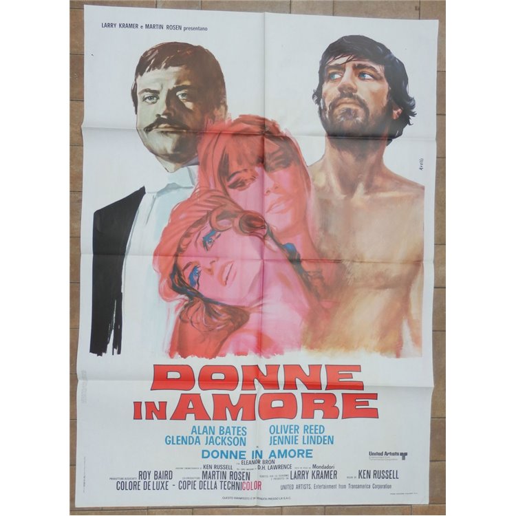 DONNE IN AMORE Manifesto cinematografico originale 2F