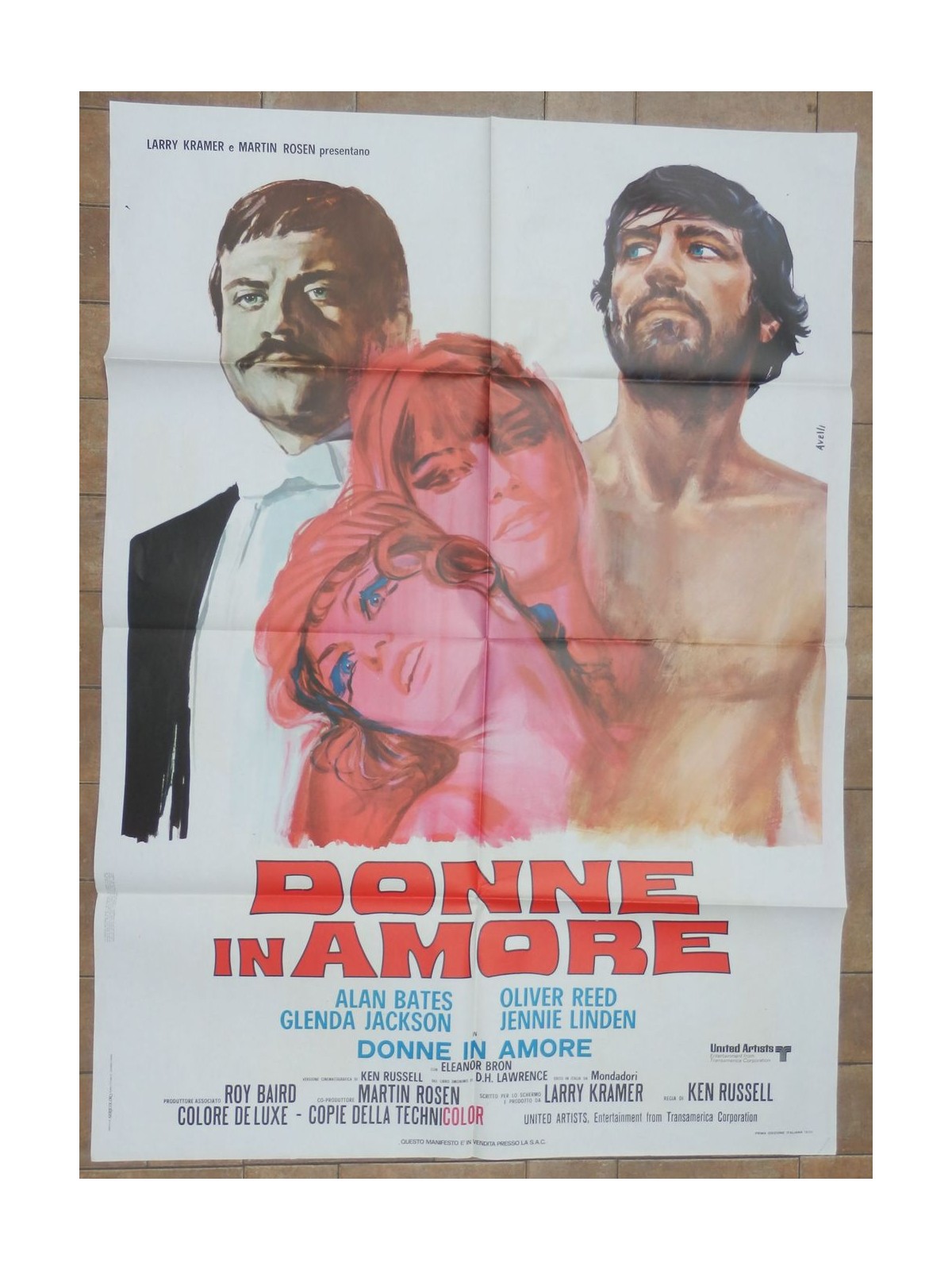 DONNE IN AMORE Manifesto cinematografico originale 2F