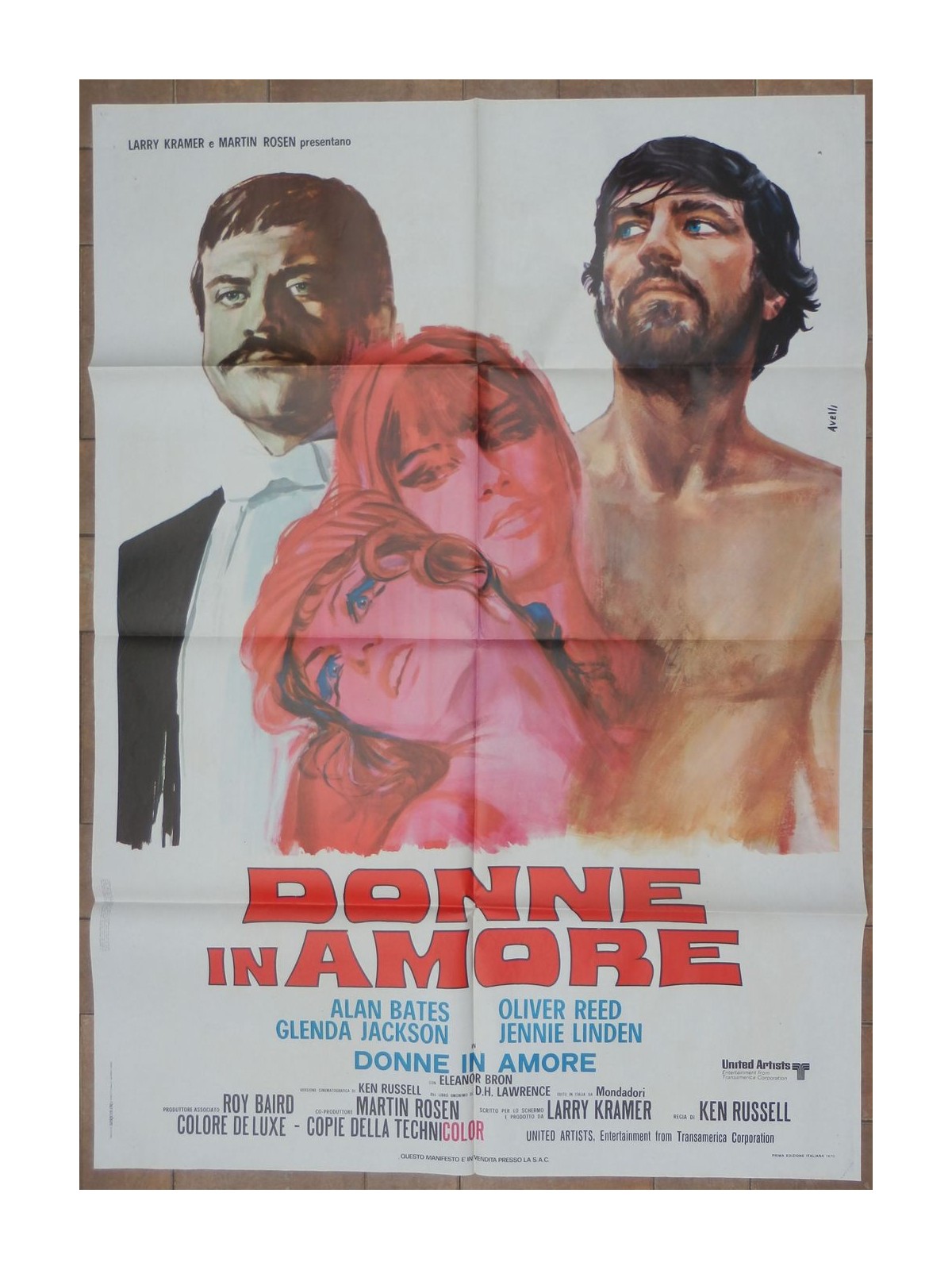 DONNE IN AMORE Manifesto cinematografico originale 2F a