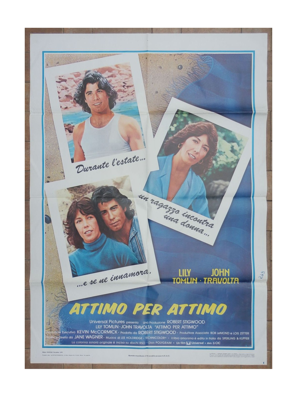 ATTIMO PER ATTIMO Manifesto cinematografico originale 2F b