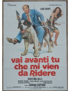 VAI AVANTI TU CHE MI VIEN DA RIDERE Manifesto cinematografico originale 2F