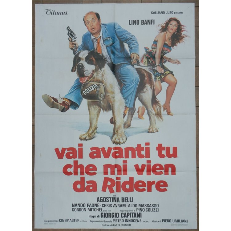 VAI AVANTI TU CHE MI VIEN DA RIDERE Manifesto cinematografico originale 2F