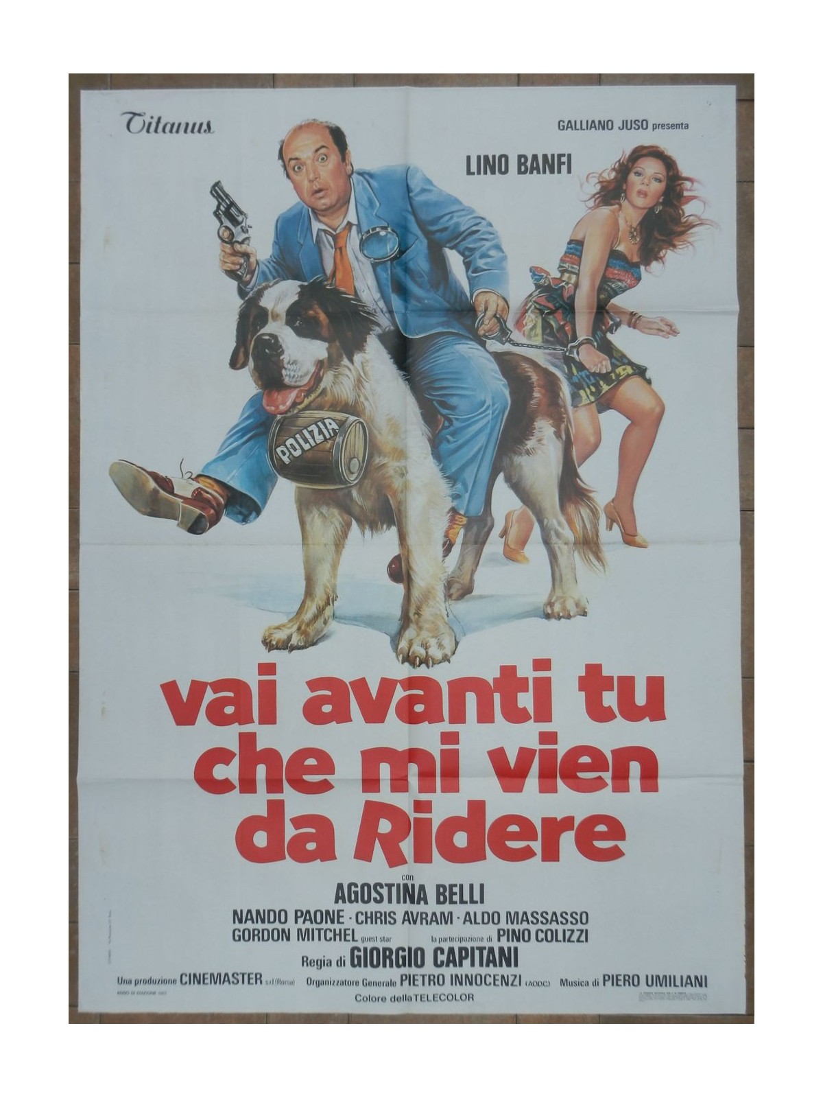 VAI AVANTI TU CHE MI VIEN DA RIDERE Manifesto cinematografico originale 2F