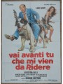 VAI AVANTI TU CHE MI VIEN DA RIDERE Manifesto cinematografico originale 2F