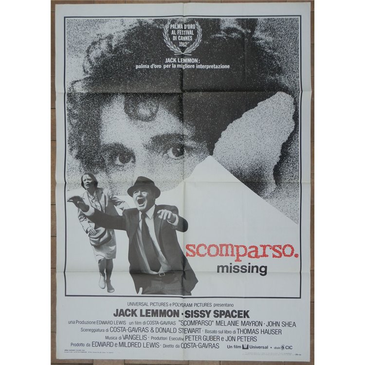 MISSING Original Movie Poster 2F a