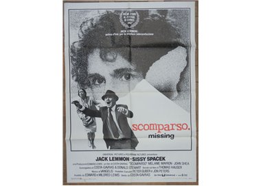 SCOMPARSO MISSING Manifesto cinematografico originale 2F b