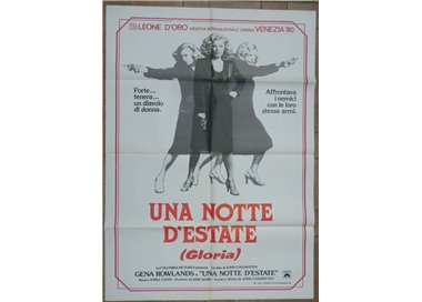 UNA NOTTE D'ESTATE (GLORIA) Manifesto cinematografico originale 2F