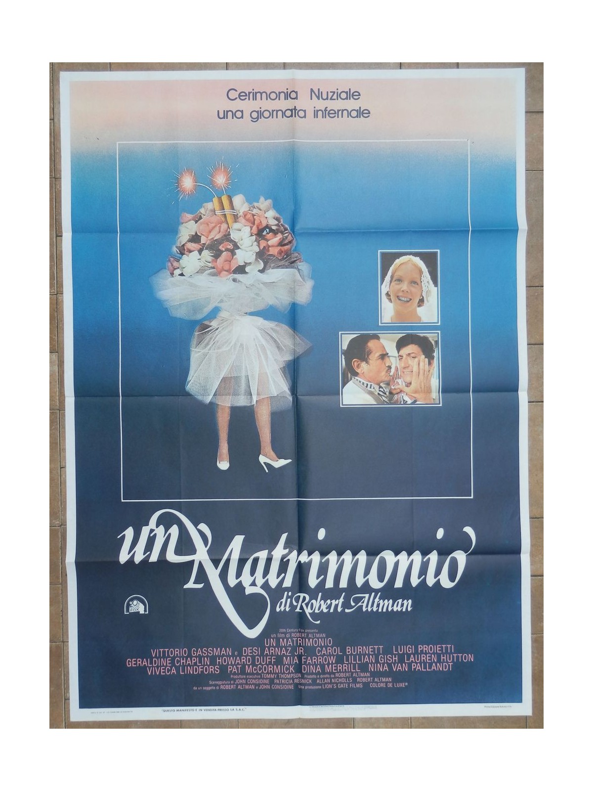 UN MATRIMONIO Manifesto cinematografico originale 2F