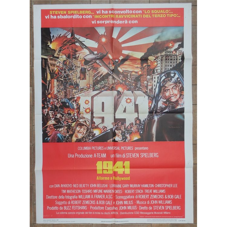 1941 HOLLYWOOD ATTACK Original Movie Poster 2F