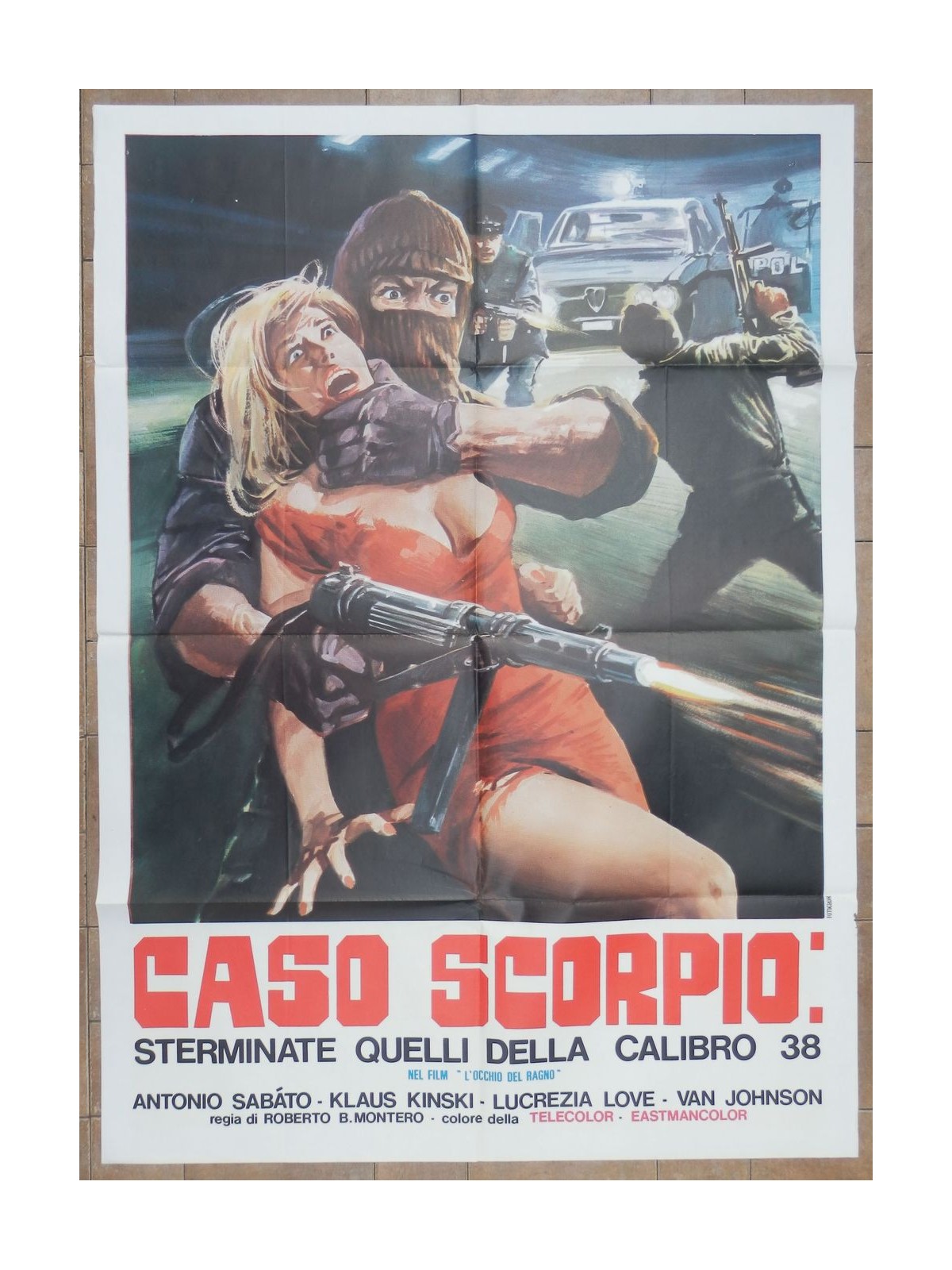 L'OCCHIO DEL RAGNO (CASO SCORPIO) Manifesto cinematografico originale 2F