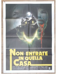 NON ENTRATE IN QUELLA CASA Manifesto cinematografico originale 2F
