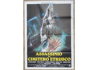 ASSASSINIO AL CIMITERO ETRUSCO Manifesto cinematografico originale 2F