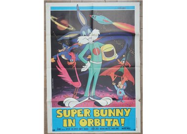 SUPER BUNNY IN ORBITA Manifesto cinematografico originale 2F