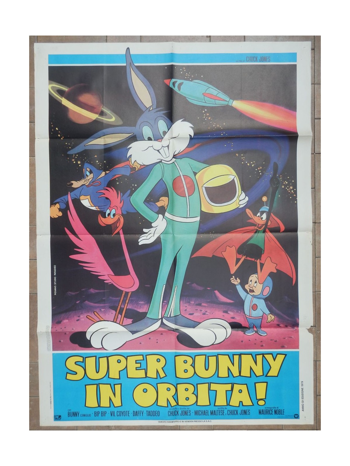 SUPER BUNNY IN ORBIT Original Movie Poster 2F