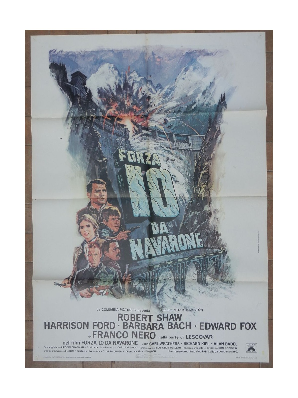 FORZA 10 DA NAVARONE Manifesto cinematografico originale 2F