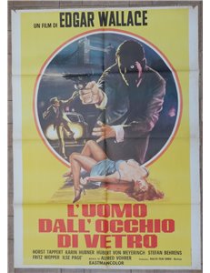 L'UOMO DALL'OCCHIO DI VETRO Manifesto cinematografico originale 2F