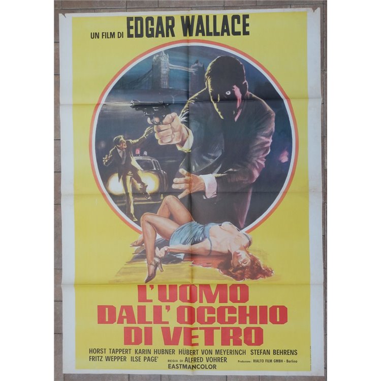 L'UOMO DALL'OCCHIO DI VETRO Manifesto cinematografico originale 2F