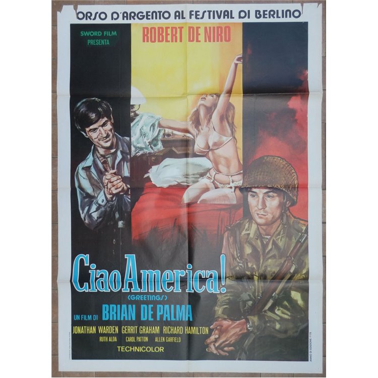 CIAO AMERICA Manifesto cinematografico originale 2F a