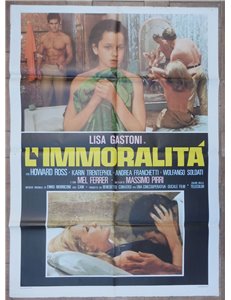 L'IMMORALITA' Manifesto cinematografico originale 2F