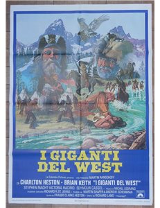 I GIGANTI DEL WEST Manifesto cinematografico originale 2F