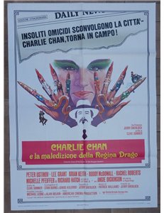 CHARLIE CHAN E LA MALEDIZIONE DELLA REGINA DRAGO Manifesto cinematografico originale 2F