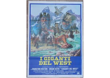 I GIGANTI DEL WEST Manifesto cinematografico originale 2F a