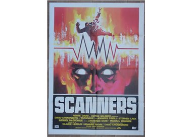 SCANNERS Manifesto cinematografico originale 2F