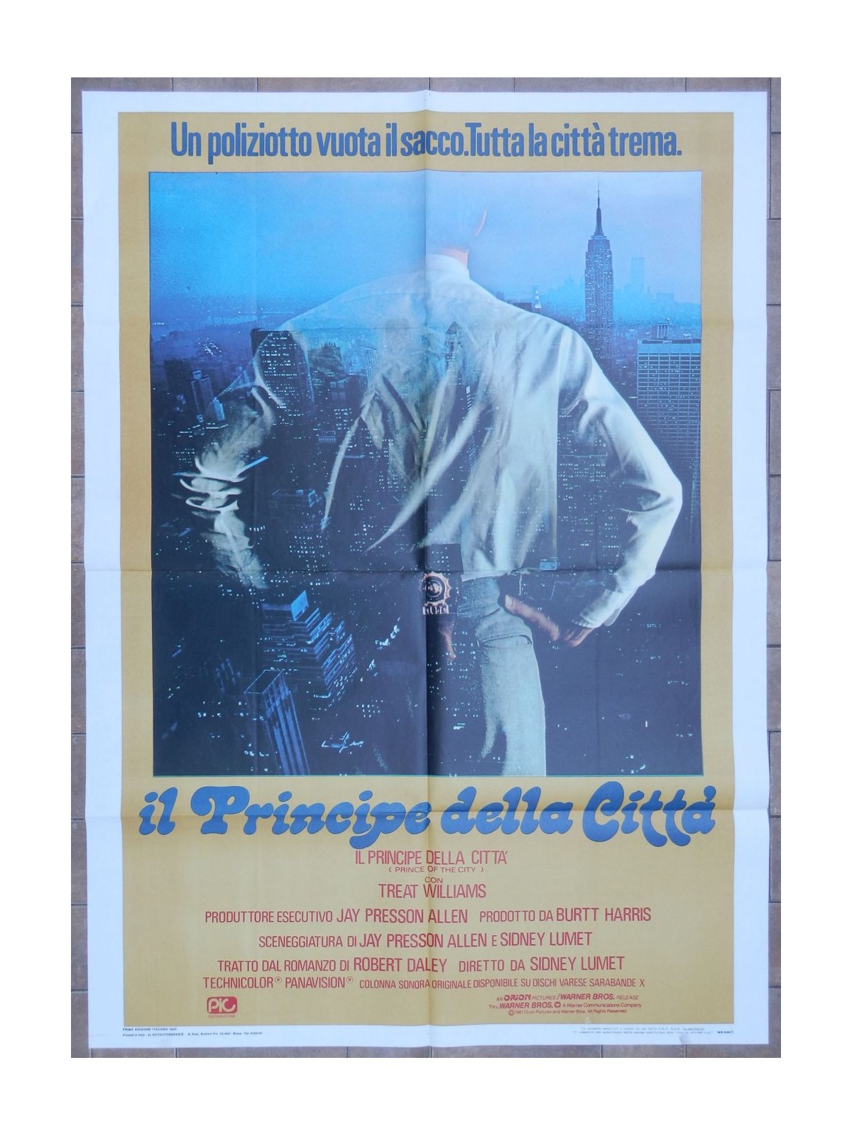 IL PRINCIPE DELLA CITTA' Manifesto cinematografico originale 2F