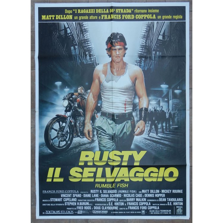 RUSTY IL SELVAGGIO Manifesto cinematografico originale 2F